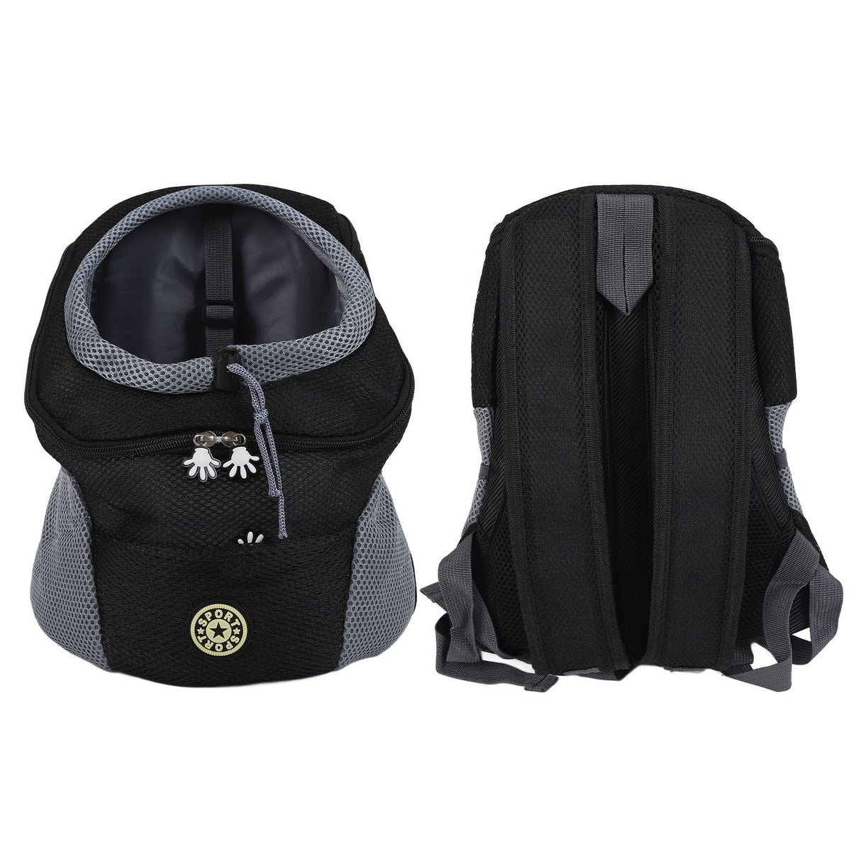 Pet Knapsack Ventilation Comfort Spacious Environmental Protection Nice Appearance Dog BackpackS Black