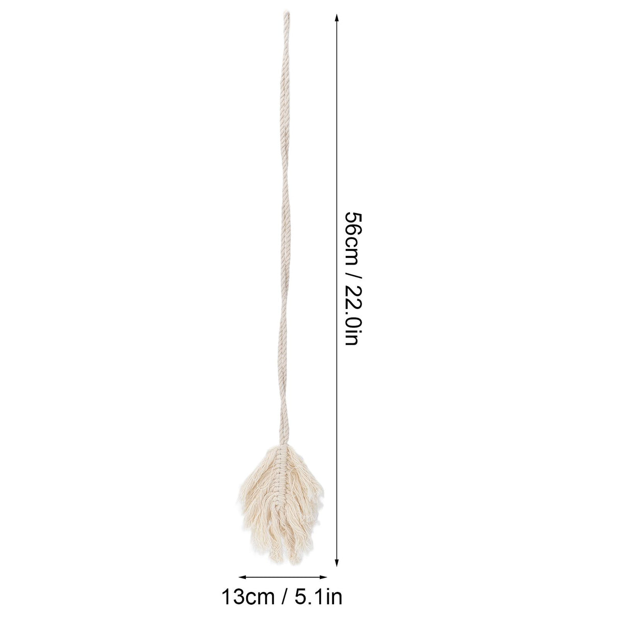 2Pcs Cotton Rope Curtain Tiebacks Leaf Shaped Tassel Curtain Clips Rope Straps for Curtain