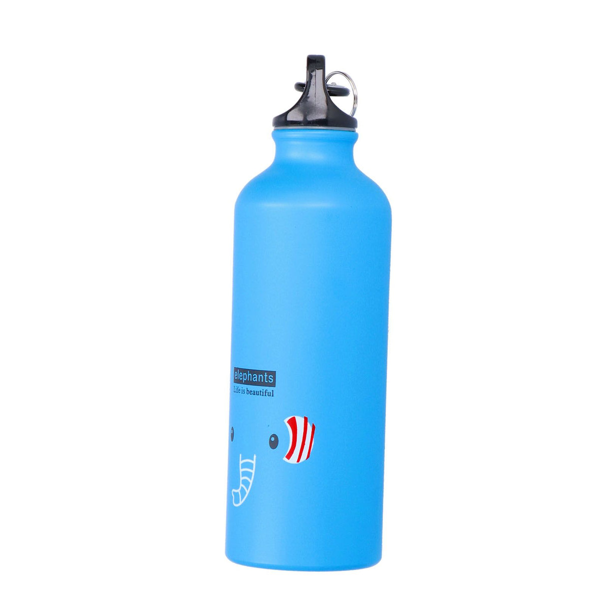 Kids Water Bottle Cute Cartoon 500ml Aluminum Insulated Water Bottle Sport Water JugBlue Elephant