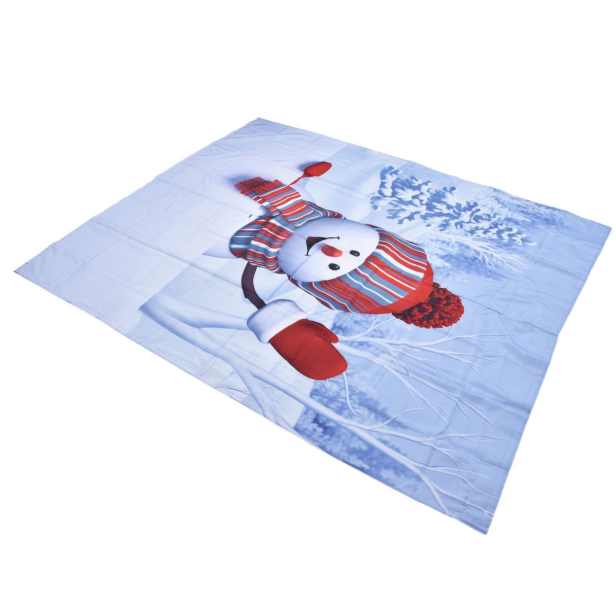 Digital Printing Blackout Curtain Snowman Pattern Blind Shade Window Drapes for Bedroom Living Room150x166cm Christmas Style 4