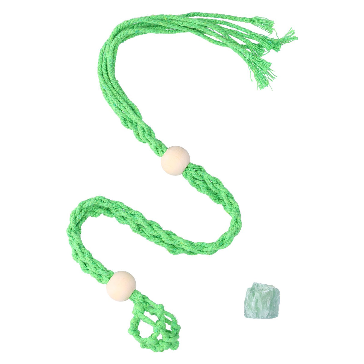 3pcs Net Bag Necklace Empty Stone Holder Rope Replacement Adjustable Necklace Cord for Crystals Quartz Stone HolderGreen