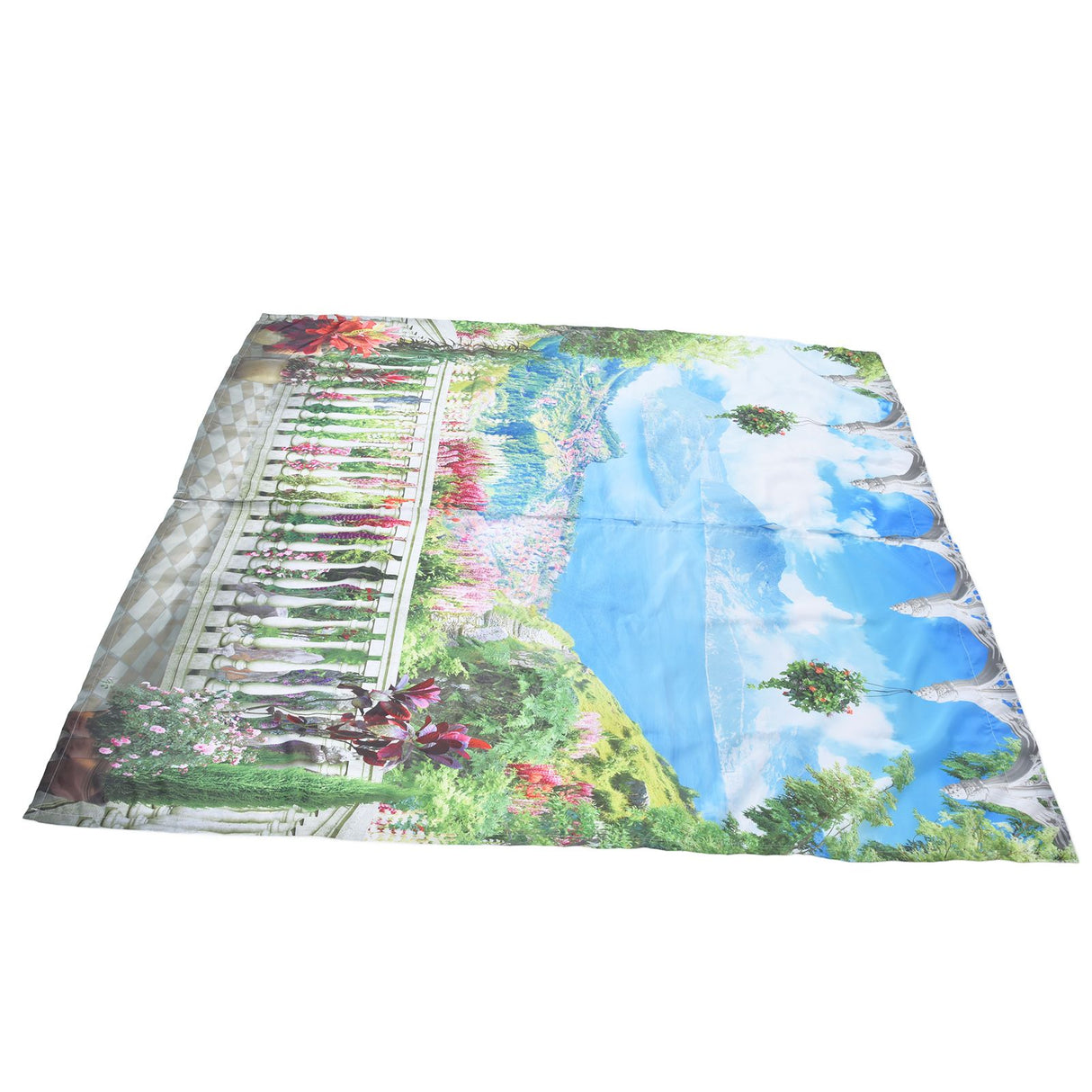 Polyester Fiber Window Curtain Innovative Digital Printing Hanging Blackout Curtain for Home Use150x166cm / 59.1x65.4in Type 24