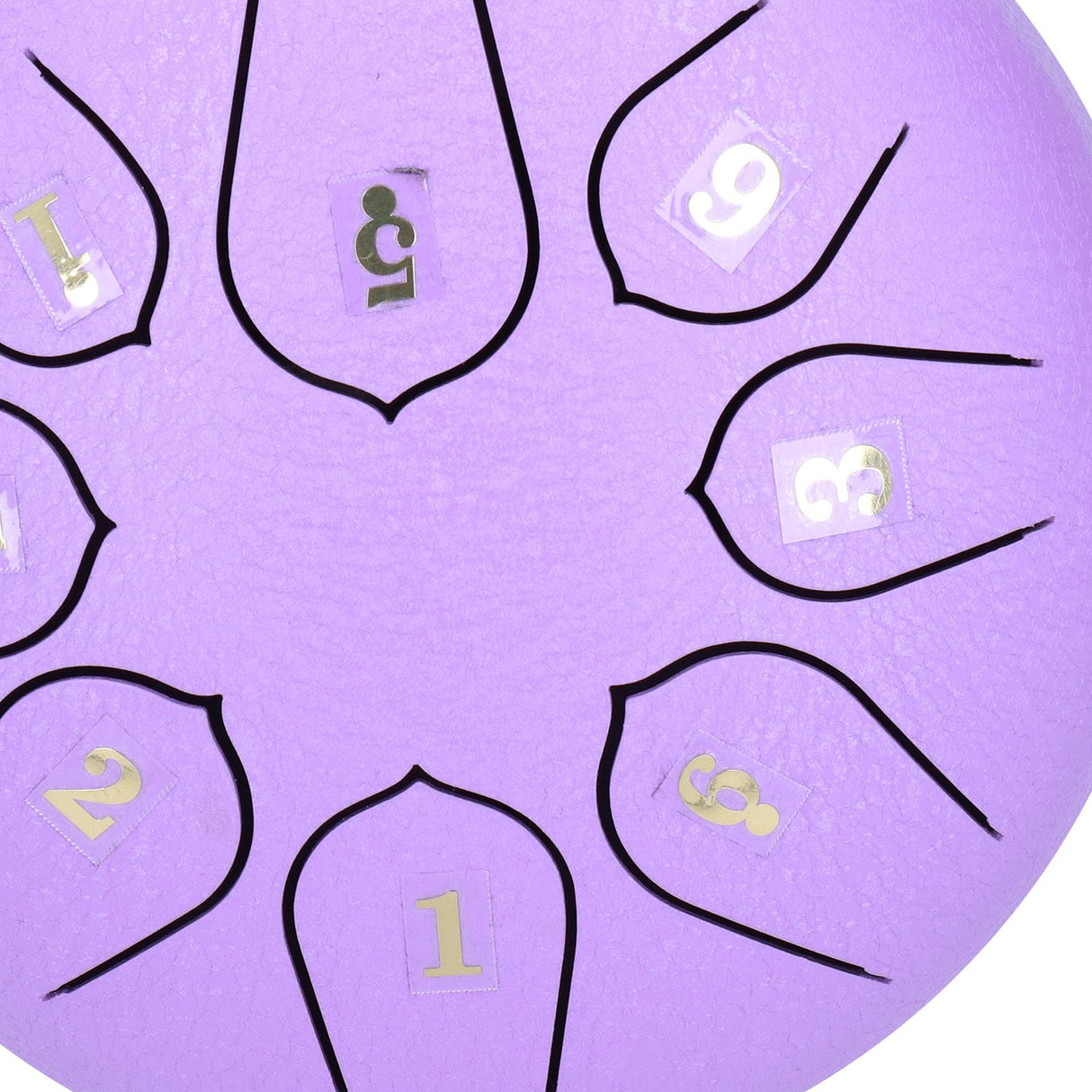 6in 8 Tones Tongue Drum with Mallets Music Book Musical Percussion Instruments for Meditation EntertainmentPurple