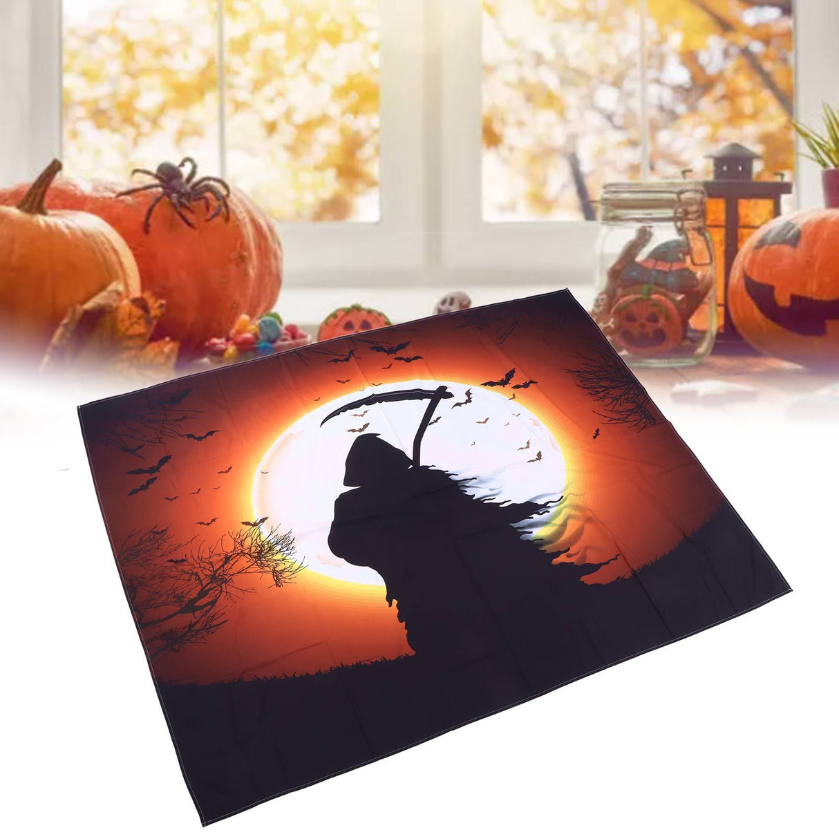Halloween Background Halloween Photography Backdrop for Party Decoration Photoshoot150x150cm / 59.1x59.1in