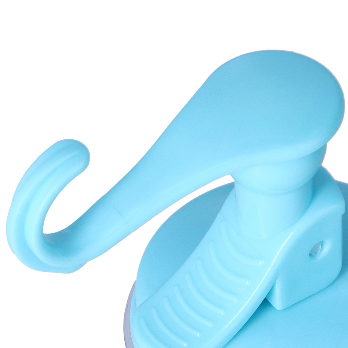 6PCS Strong Vacuum Wall Hook Towel Hook Plastic Self Adhesive Suction Cup for Kitchen Bathroom Blue