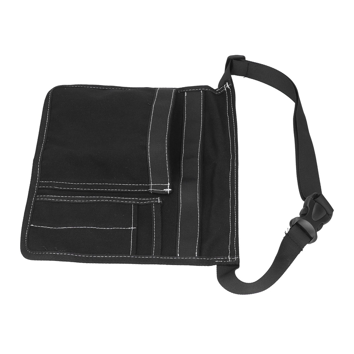 Unilateral Waist Hanging Tool Bag Wear Resistant Oxford Cloth Adjustable Tools Organizer for GardenBlack