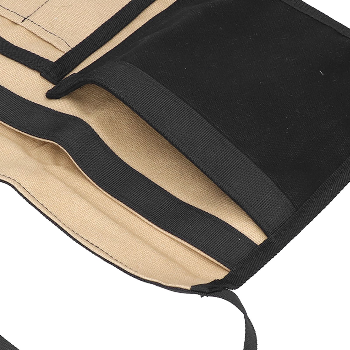Unilateral Waist Hanging Tool Bag Wear Resistant Oxford Cloth Adjustable Tools Organizer for GardenKhaki Black