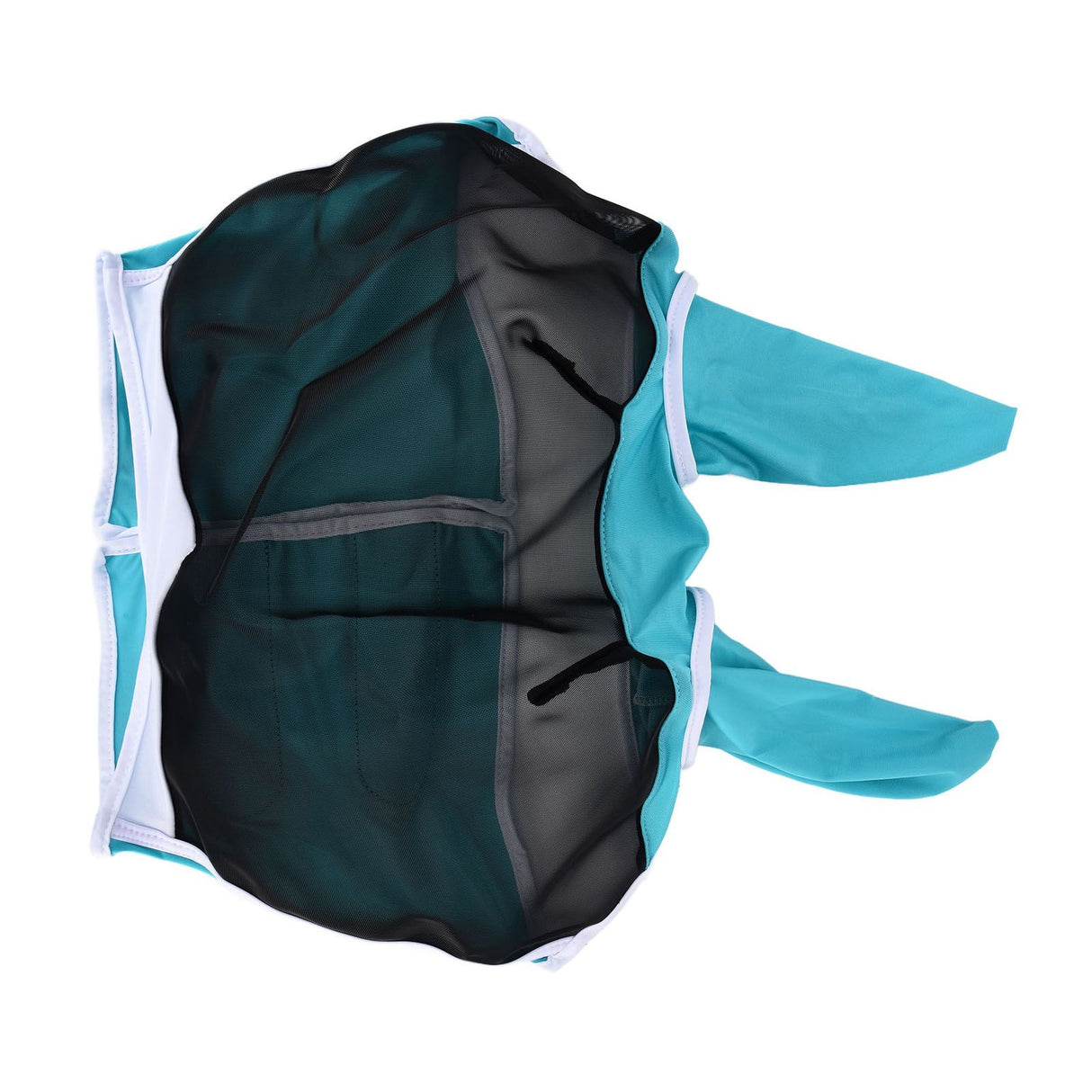 Breathable Horse Mask Universal Adjustable Elastic Mosquito Fly Repelling Veil Cover ProtectorGreen L 80x114x45cm / 31.5x44.9x17.7in