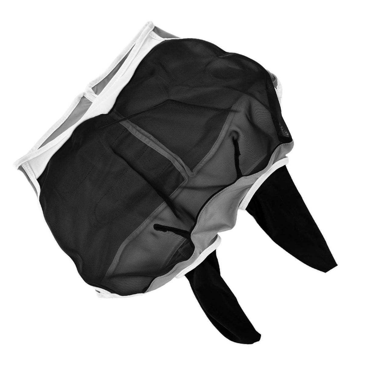 Breathable Horse Mask Universal Adjustable Elastic Mosquito Fly Repelling Veil Cover ProtectorBlack L 80x114x45cm / 31.5x44.9x17.7in
