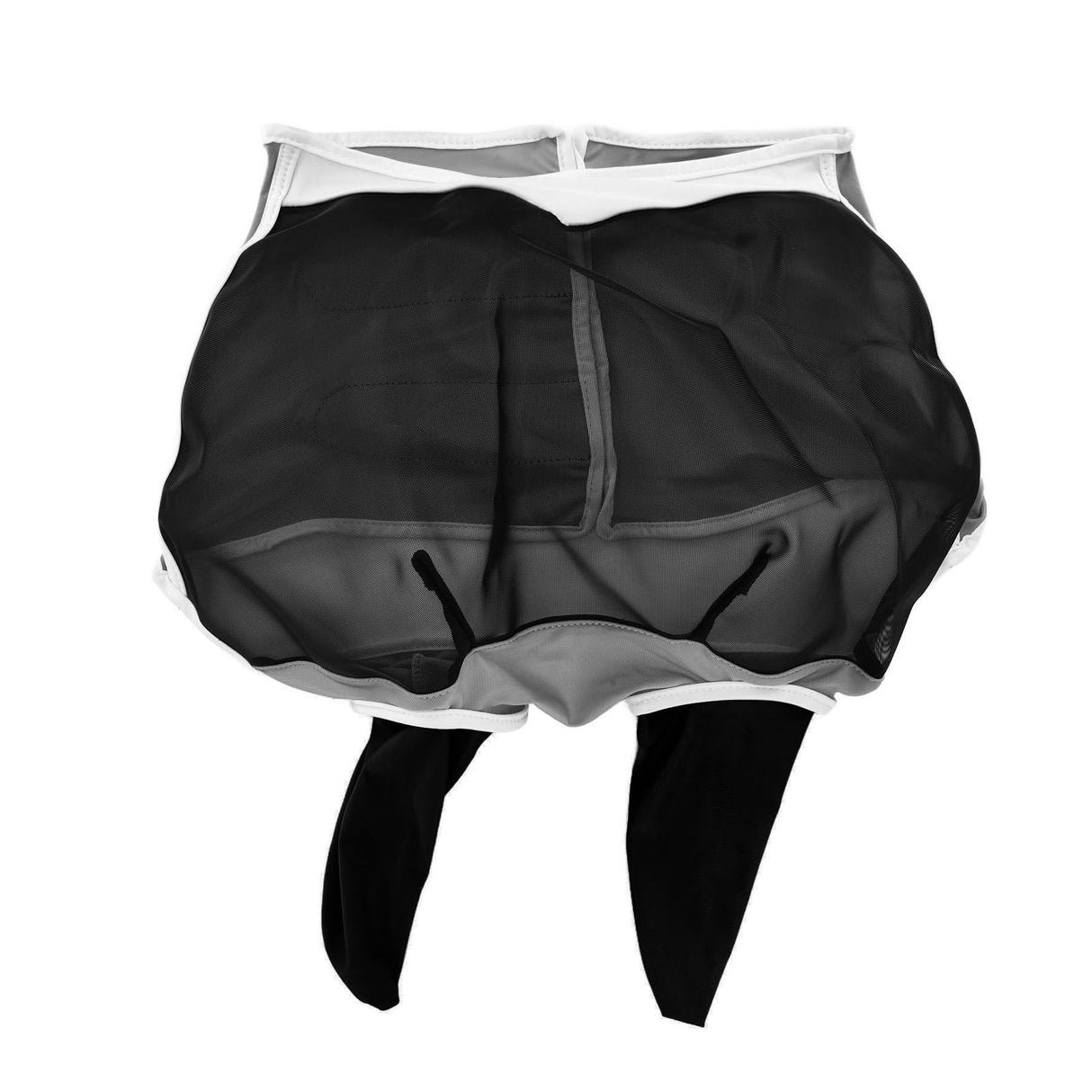 Breathable Horse Mask Universal Adjustable Elastic Mosquito Fly Repelling Veil Cover ProtectorBlack L 80x114x45cm / 31.5x44.9x17.7in