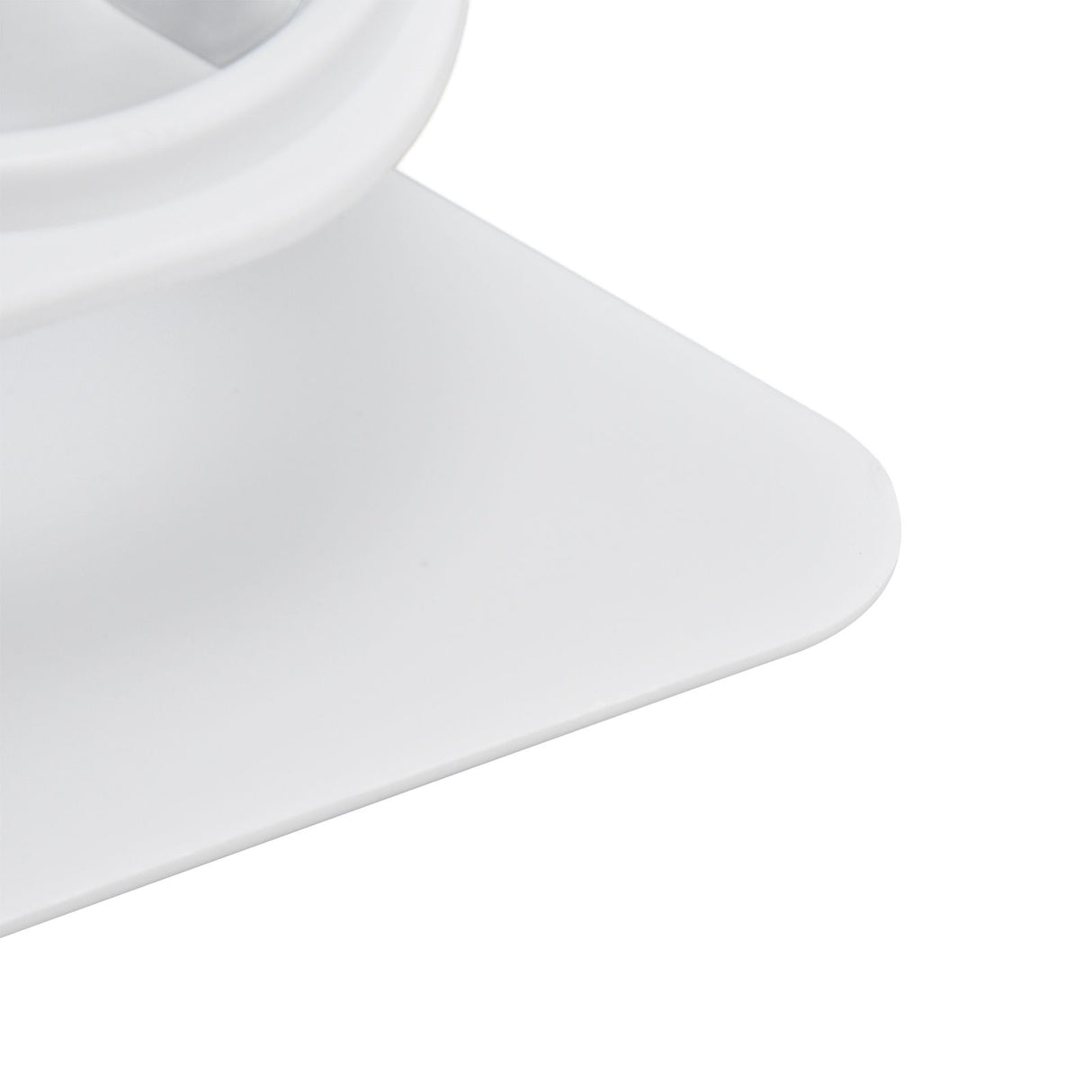 15° Inclined Cat Double Bowl Neck Guard Pet Feeding Bowl for Home Pet Shop Living Room(White Base White Bowl )