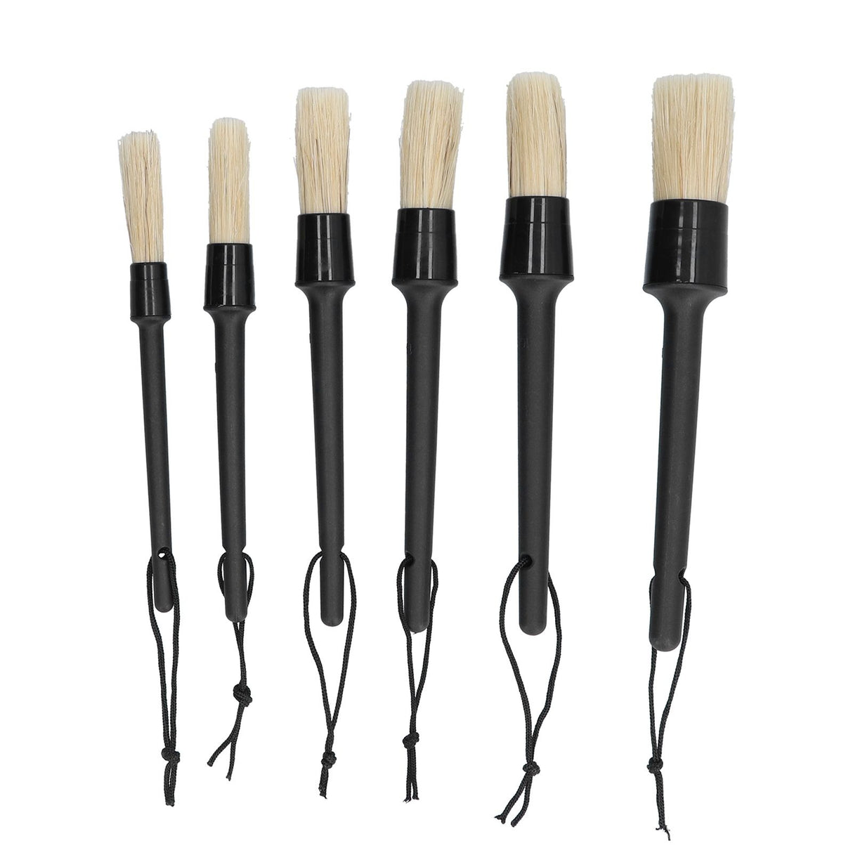 6Pcs/Set Car Detailing Brushes Soft Air Outlet Cleaning Brush for Car Wheels Tire Seat