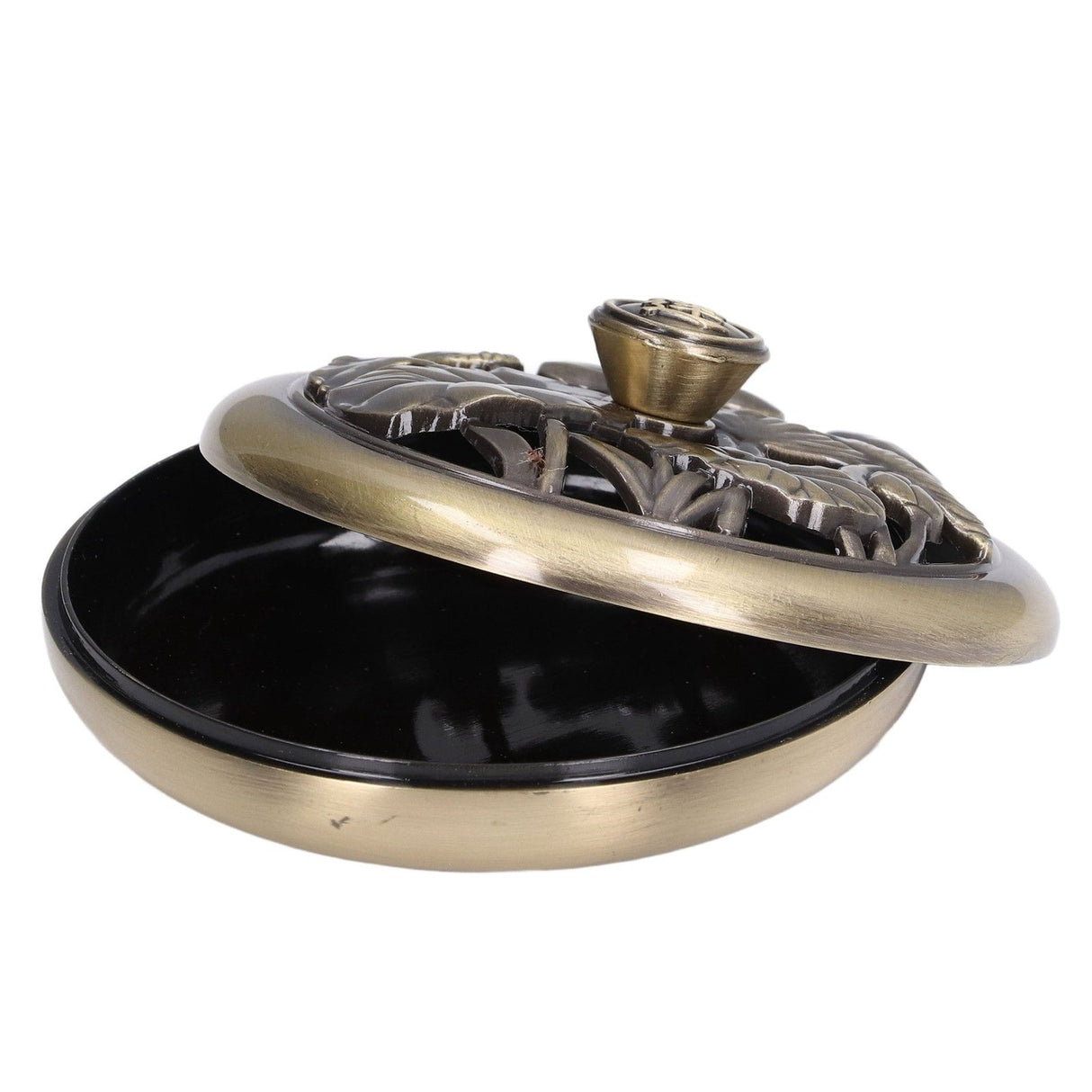 Coil Incense Burner Tray Vintage Incense Bowl Holder Metal Alloy for Living Room Bedroom Office368