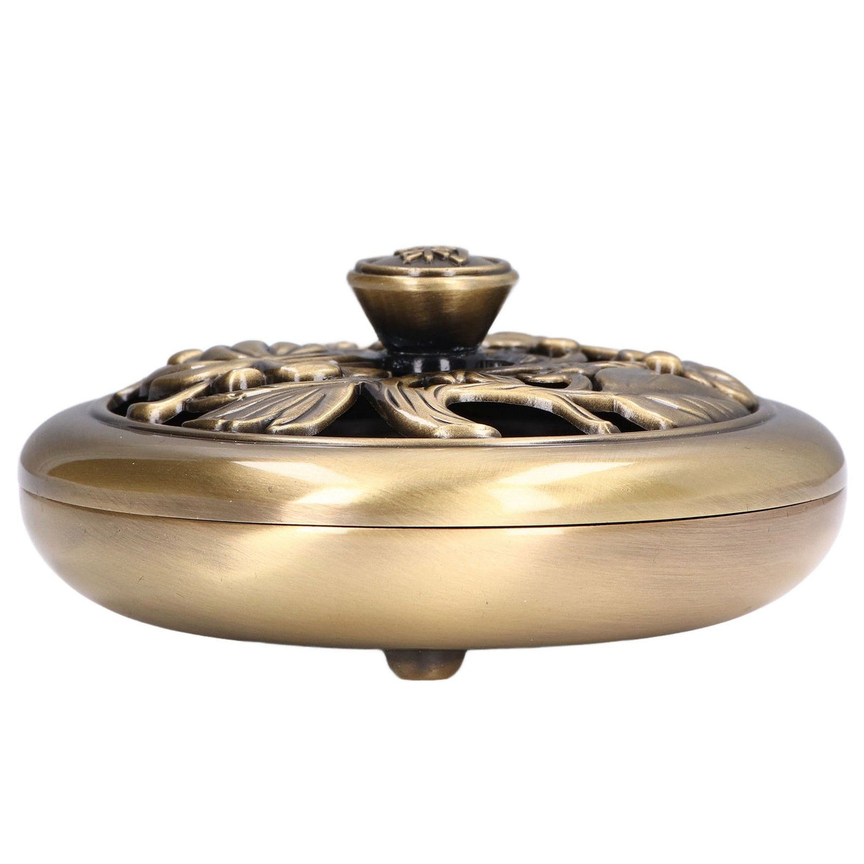 Coil Incense Burner Tray Vintage Incense Bowl Holder Metal Alloy for Living Room Bedroom Office367