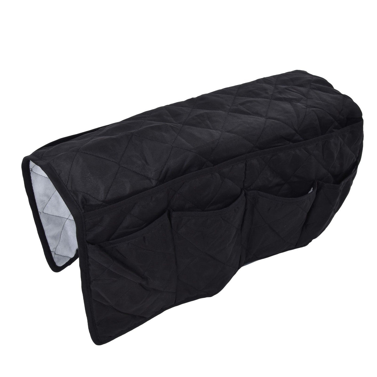 Couch Remote Holder Pocket Design Dustproof Waterproof Reasonable Layout Sofa Armrest OrganizersBlack