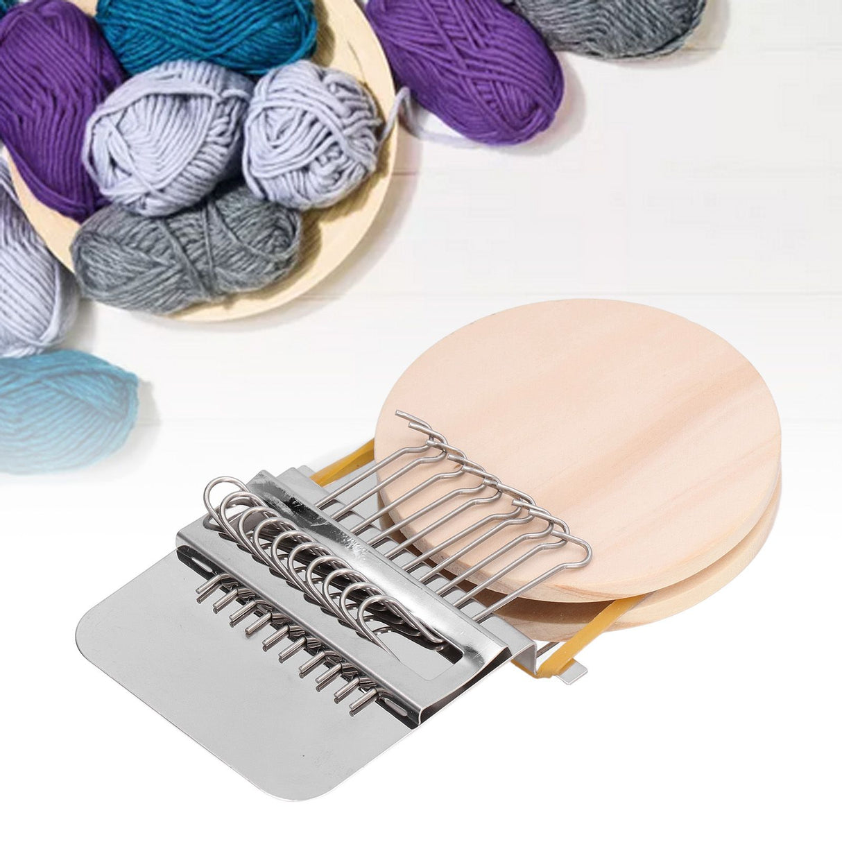 Portable Darning Machine Durable Mini Weaving Loom Repair Tool Kit for Household