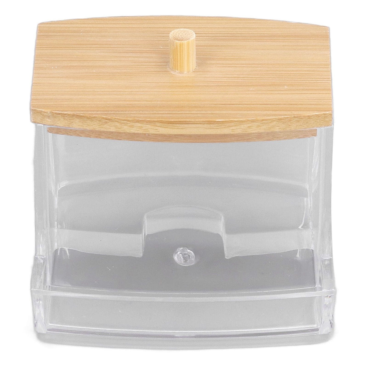 Cotton Swab Box Sturdy Durable Transparent High Smoothness Practical Storage Case with Cover