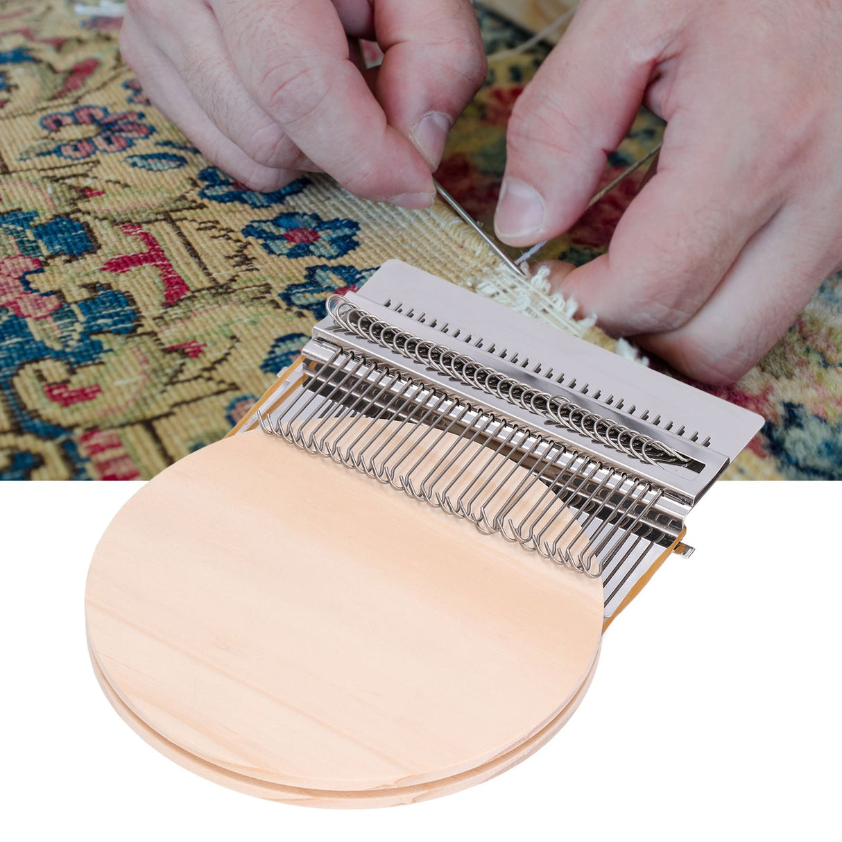 Mini Darning Machine DIY Portable Darning Loom Knitting Machine Weaving Tool for Household28 Hook