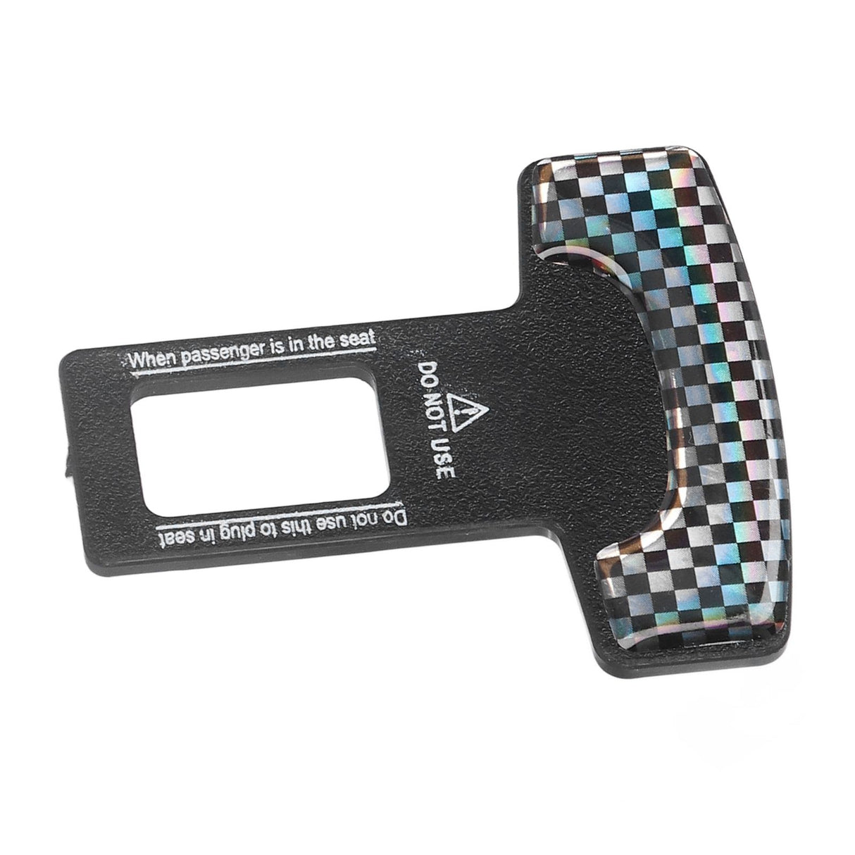 4PCS/Set Car Seat Safety Belt Stopper Buckles Alarm Canceler Carbon Fiber Aluminum Alloy Universal