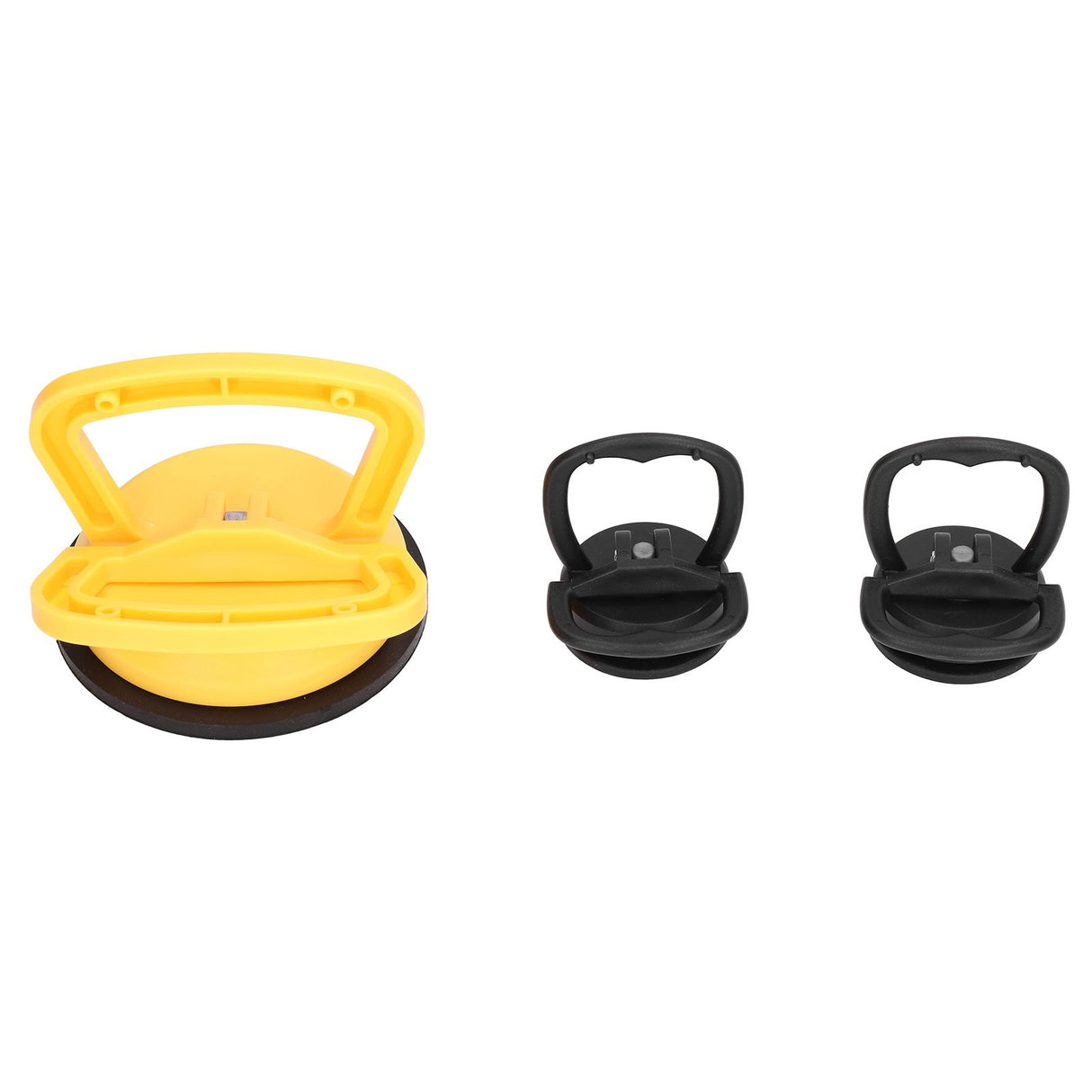 3pcs Glass Suction Cup Heavy Duty Ceramic Tile Moving Lifter with Handle for Cellphone Car Depression Repairing