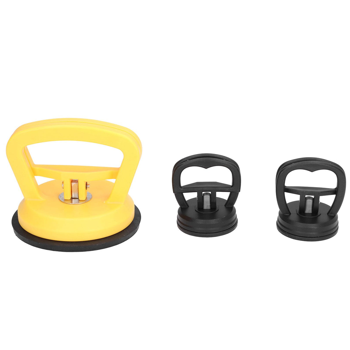 3pcs Glass Suction Cup Heavy Duty Ceramic Tile Moving Lifter with Handle for Cellphone Car Depression Repairing