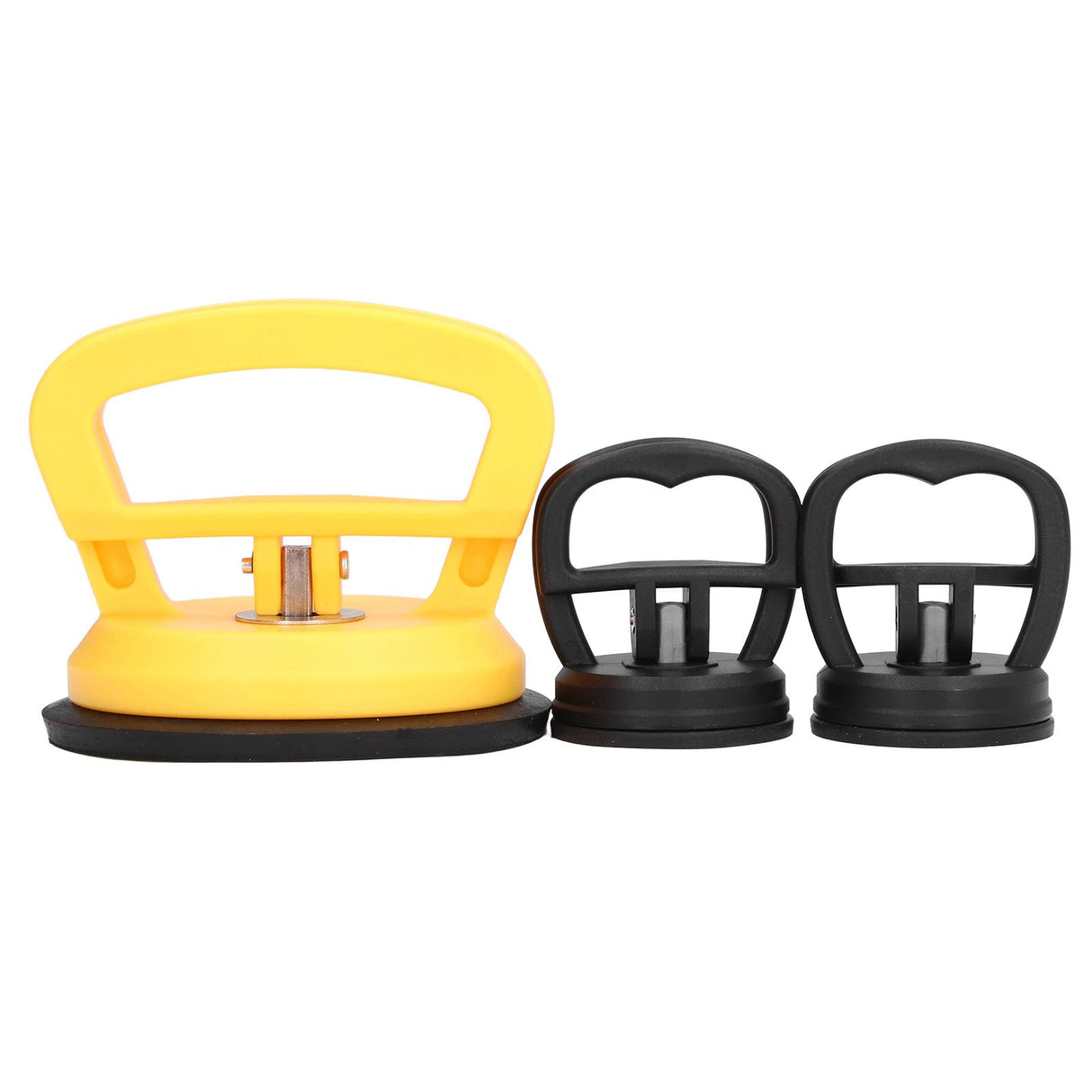 3pcs Glass Suction Cup Heavy Duty Ceramic Tile Moving Lifter with Handle for Cellphone Car Depression Repairing