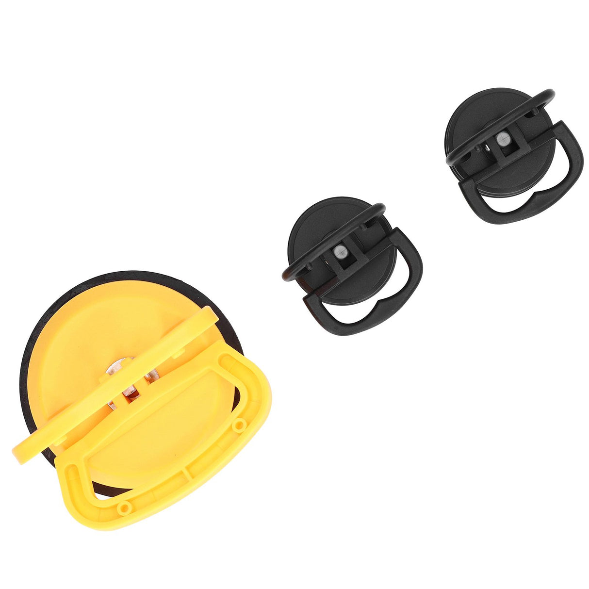 3pcs Glass Suction Cup Heavy Duty Ceramic Tile Moving Lifter with Handle for Cellphone Car Depression Repairing
