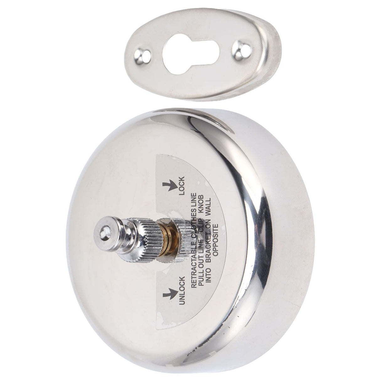 Clothesline 304 Stainless Steel Nylon Cord Space Saving Retractable 9ft/2.8m Indoor Clothesline