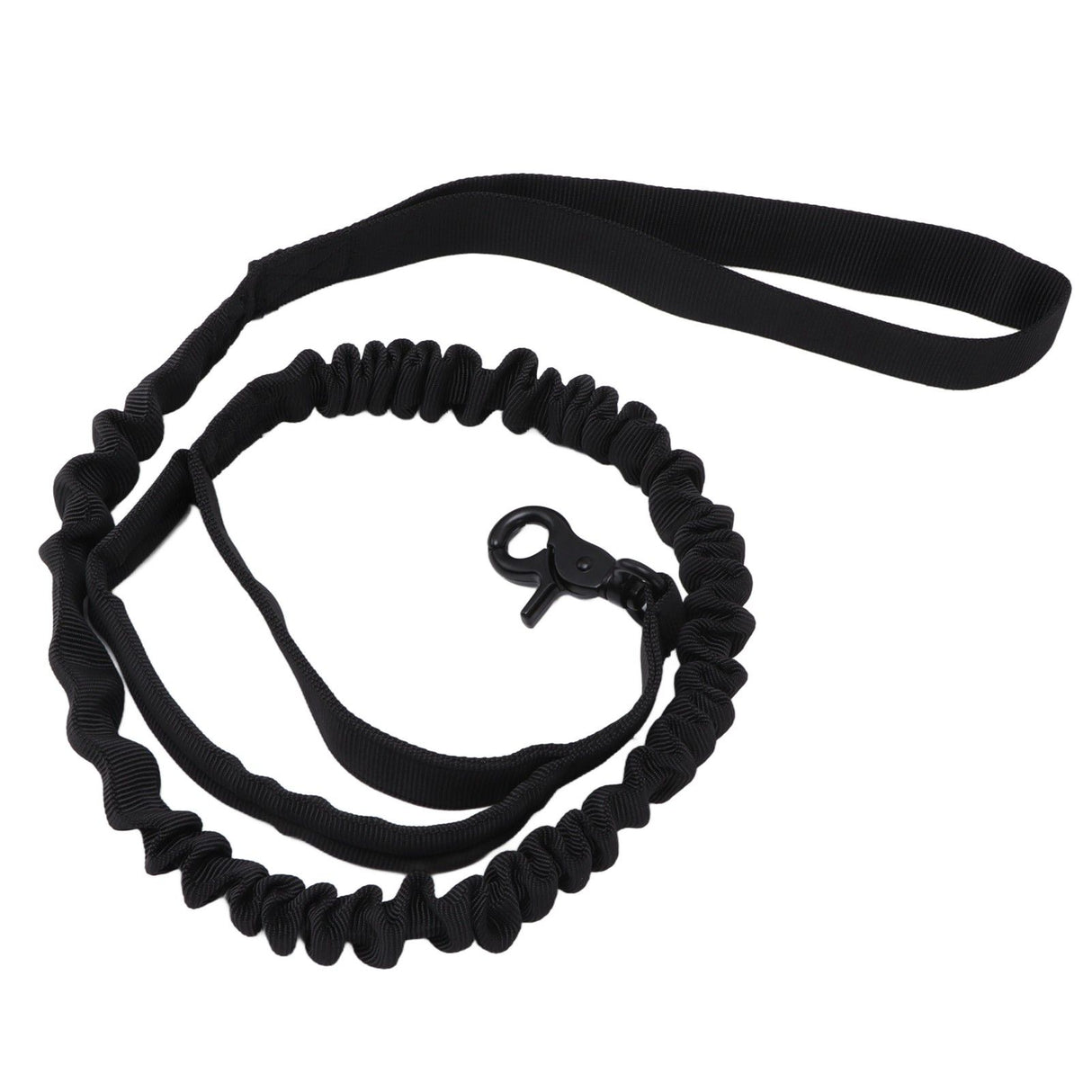 Dog Leash Durable Wear Resistant Easy Control Elasticity Provides Ductility Military Pet Leash Pet SupplyBlack