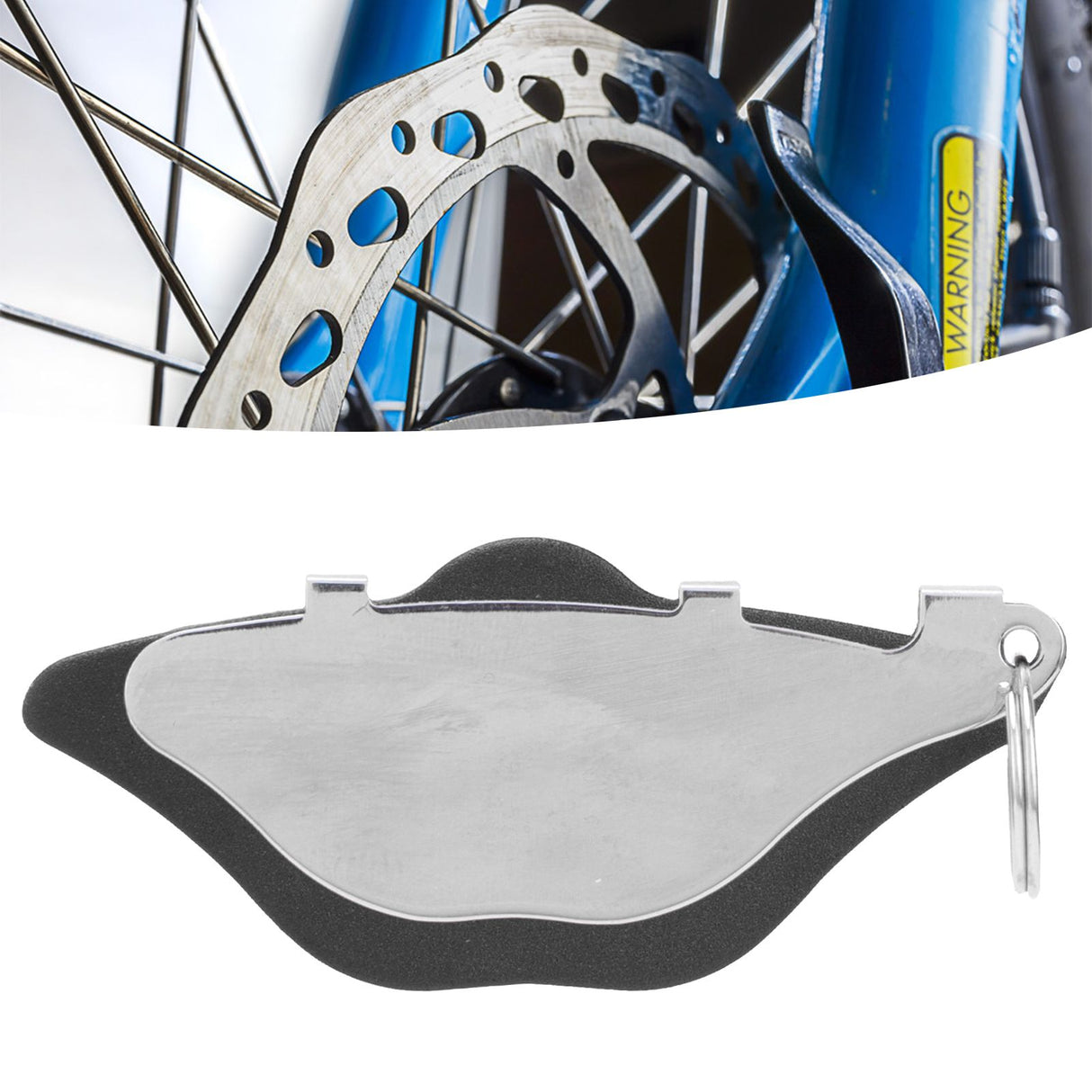 Disc Brake Spacer Stainless Steel Prevent Rubbing Clearance Alignment Bicycle Brake Repair PadsBlack