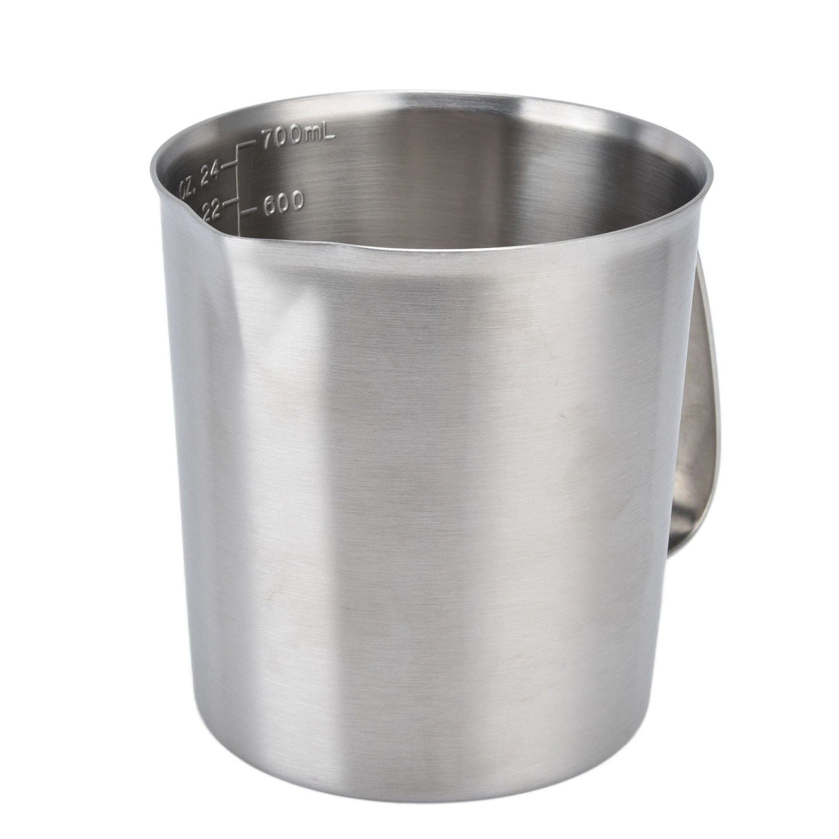 Measuring Cup 304 Stainless Steel CorrosionResistant Coffee Milk Frothing Cup with Scale for Home Coffee Shop(700ML )