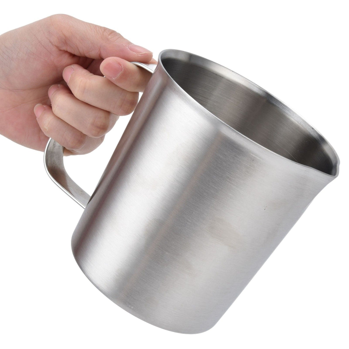 Measuring Cup 304 Stainless Steel CorrosionResistant Coffee Milk Frothing Cup with Scale for Home Coffee Shop(700ML )