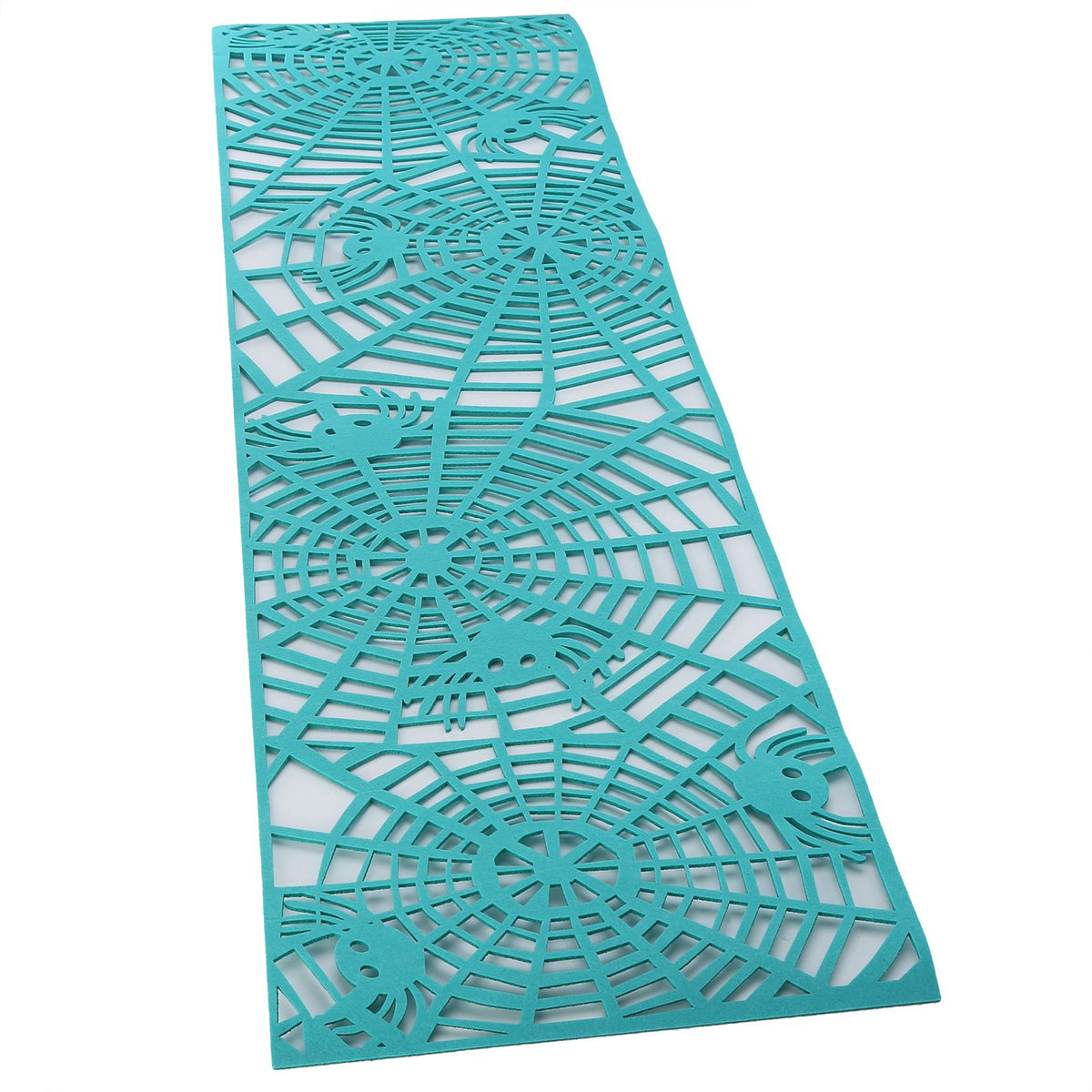 Rectangle Shape Tablecloth Hollow Out Table Runner for Wedding Household DecorationsGreen