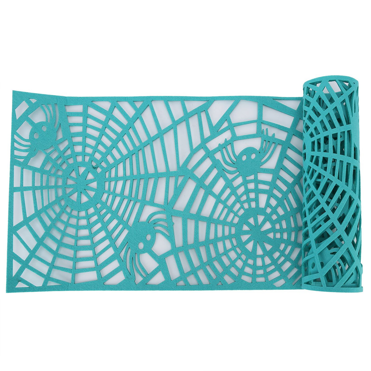 Rectangle Shape Tablecloth Hollow Out Table Runner for Wedding Household DecorationsGreen
