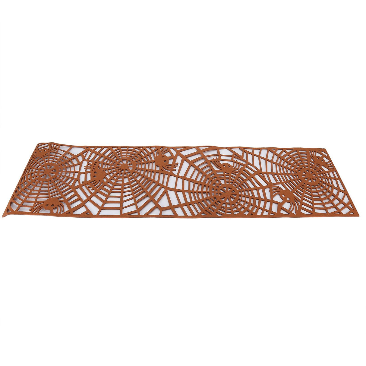 Rectangle Shape Tablecloth Hollow Out Table Runner for Wedding Household DecorationsBrown