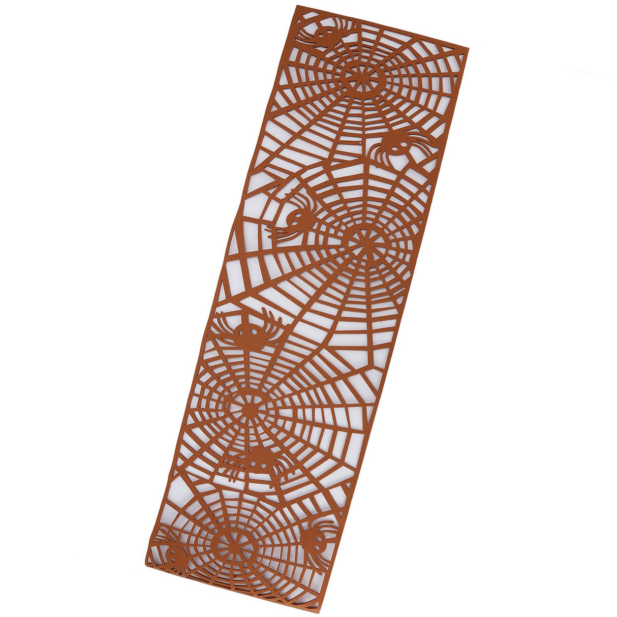 Rectangle Shape Tablecloth Hollow Out Table Runner for Wedding Household DecorationsBrown