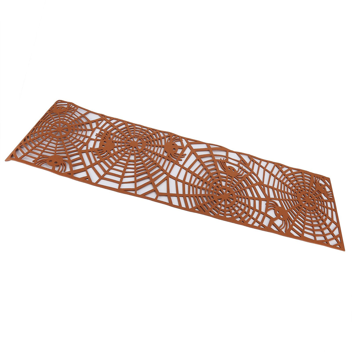 Rectangle Shape Tablecloth Hollow Out Table Runner for Wedding Household DecorationsBrown