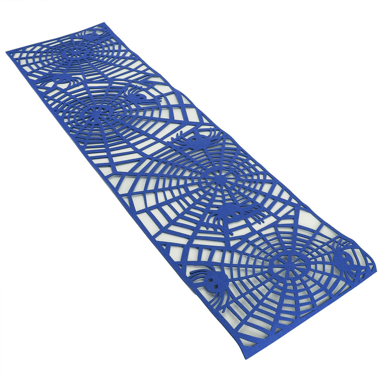 Rectangle Shape Tablecloth Hollow Out Table Runner for Wedding Household DecorationsDark Blue