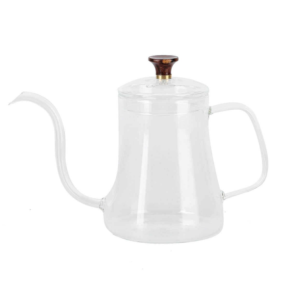 Glass Coffee Pot Swan Neck Thin Mouth Kettle HandMade Coffee Maker Pour Over Kettle(600 ml )