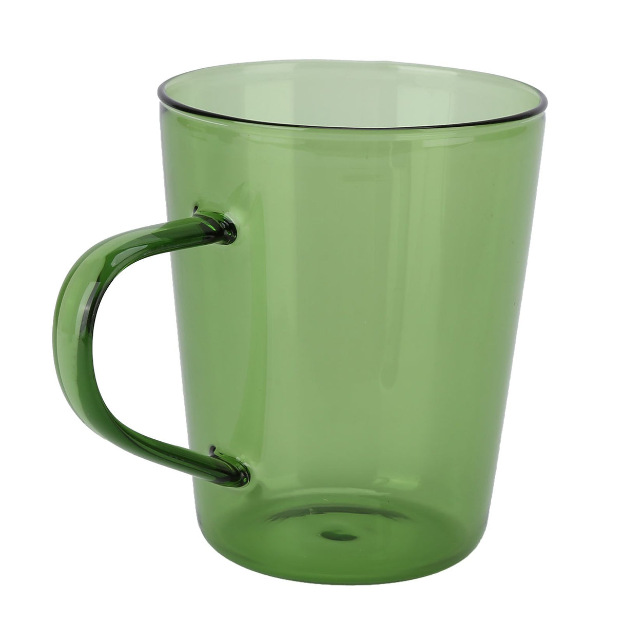 380ml Milk Cup High Borosilicate Glass Thermal Easy to Clean Glass Mug for Kitchens Hotels Coffee ShopsGreen