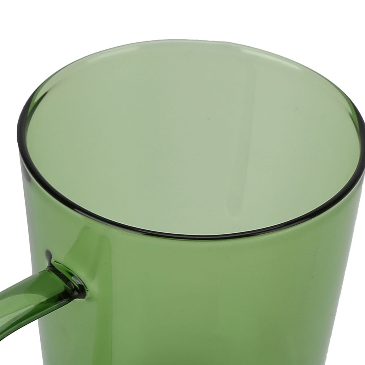 380ml Milk Cup High Borosilicate Glass Thermal Easy to Clean Glass Mug for Kitchens Hotels Coffee ShopsGreen
