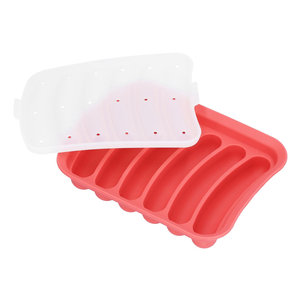 Sausage Mold Food Grade Silicone Nonstick Sausage Maker Molds Homemade Hot Dogs Mold DIY Baking Tools for Home Kitchen Restaurant HotelRed