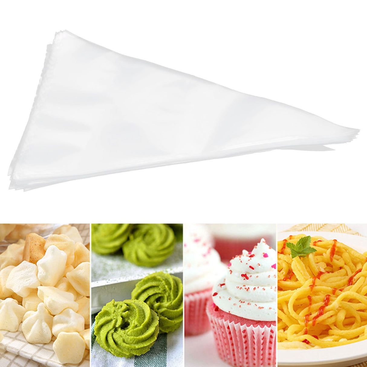 12in Icing Bags Disposable Decorative Cream Pastry Bag Piping Bags for Bakery Home Kitchen50Pcs