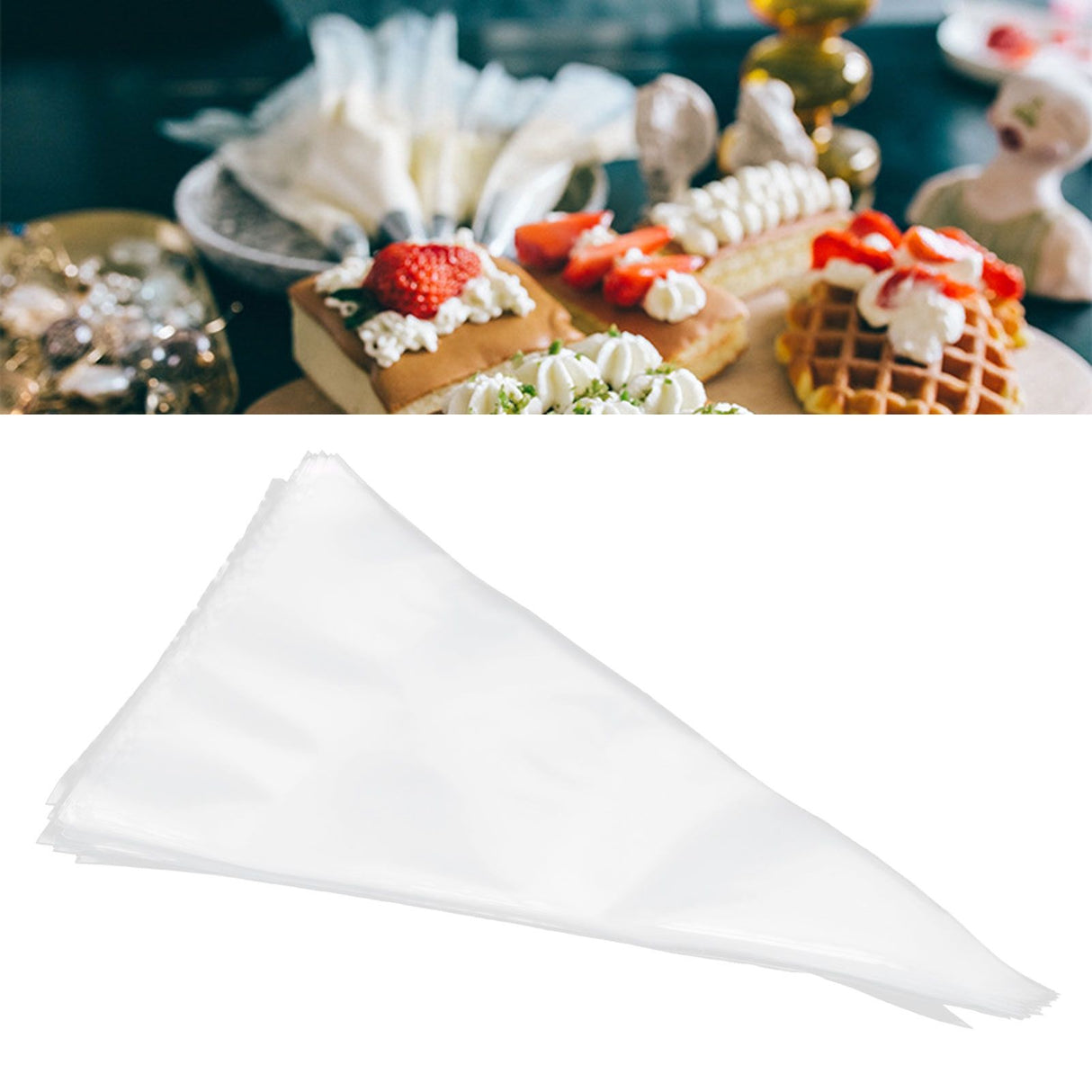 12in Icing Bags Disposable Decorative Cream Pastry Bag Piping Bags for Bakery Home Kitchen50Pcs