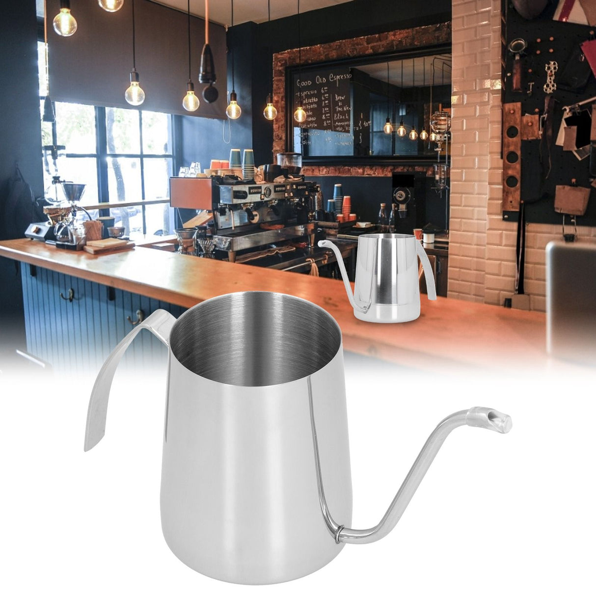350ml Coffee Pot Long Spout Gooseneck Stainless Steel Coffee Kettle Tea Pot for Home