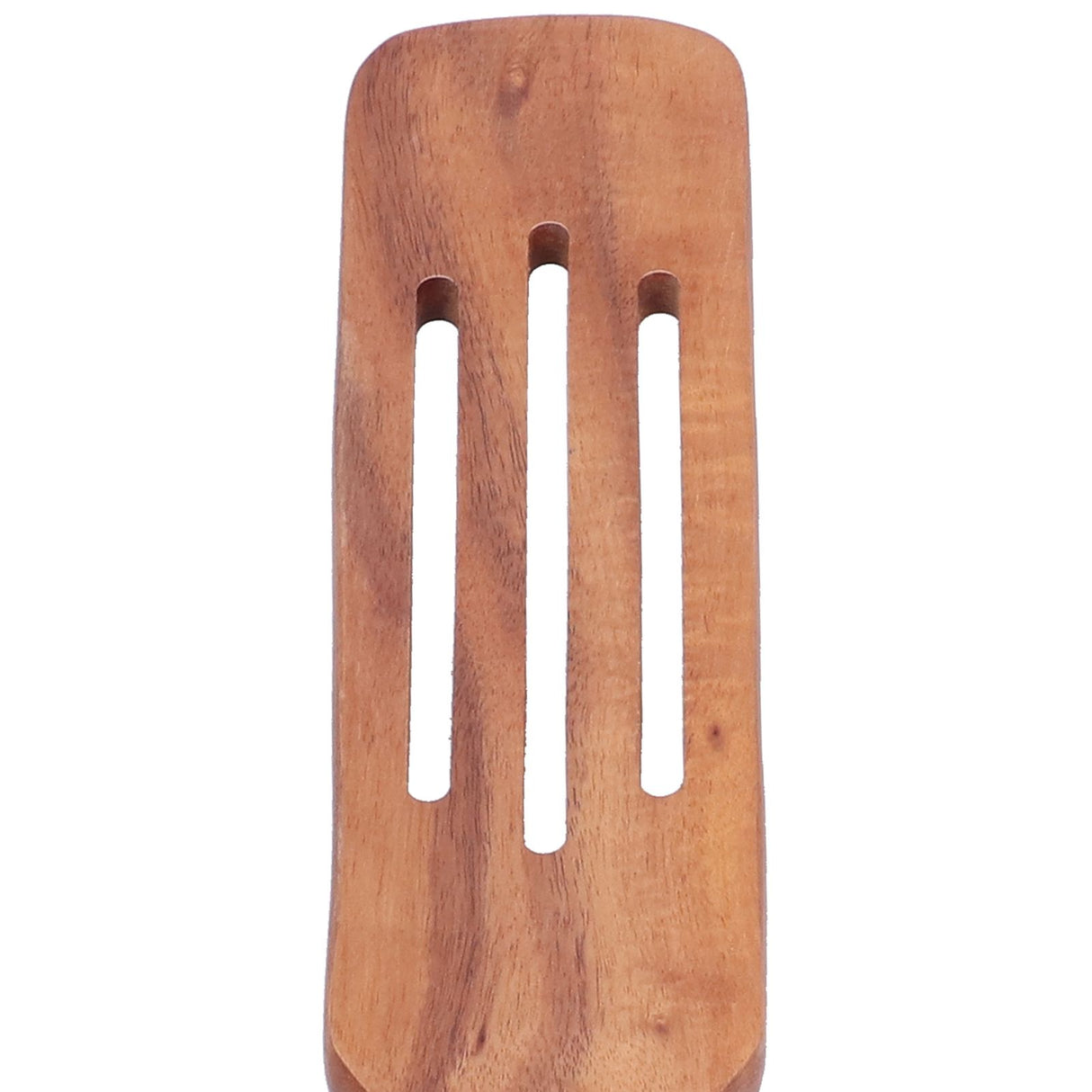 2pcs Slotted Turner Spatula Simple Wooden Spatula with Long Handlefor Cooking Salad Mixing