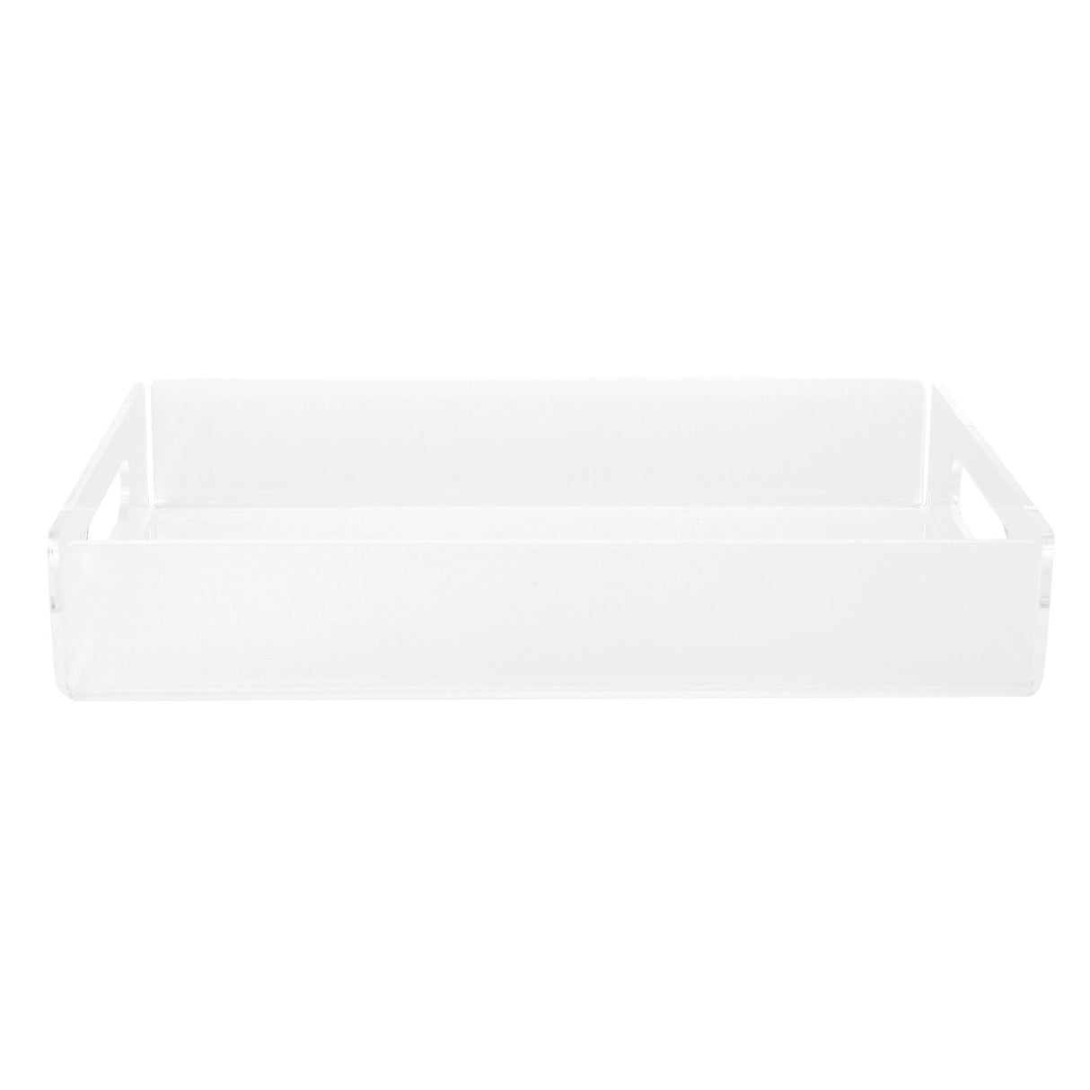 Acrylic Fruit Towel Tray Lightweight Breakfast Cheese Serving Tray with Handles for KTV Hotel