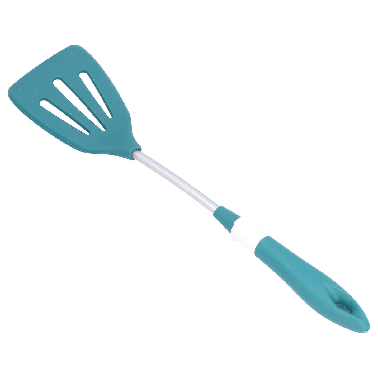 Silicone Cooking Utensils Silicone Stainless Steel Heat Insulation Anti Scalding Comfortable Grip Cooking UtensilsHollow Shovel