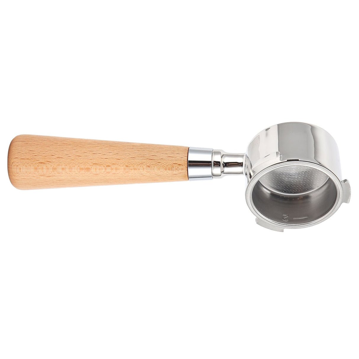 Coffee Bottomless Portafilter Stainless Steel Filter Holder Basket Replacement Tool Coffee Machine Accessory51mm Beech