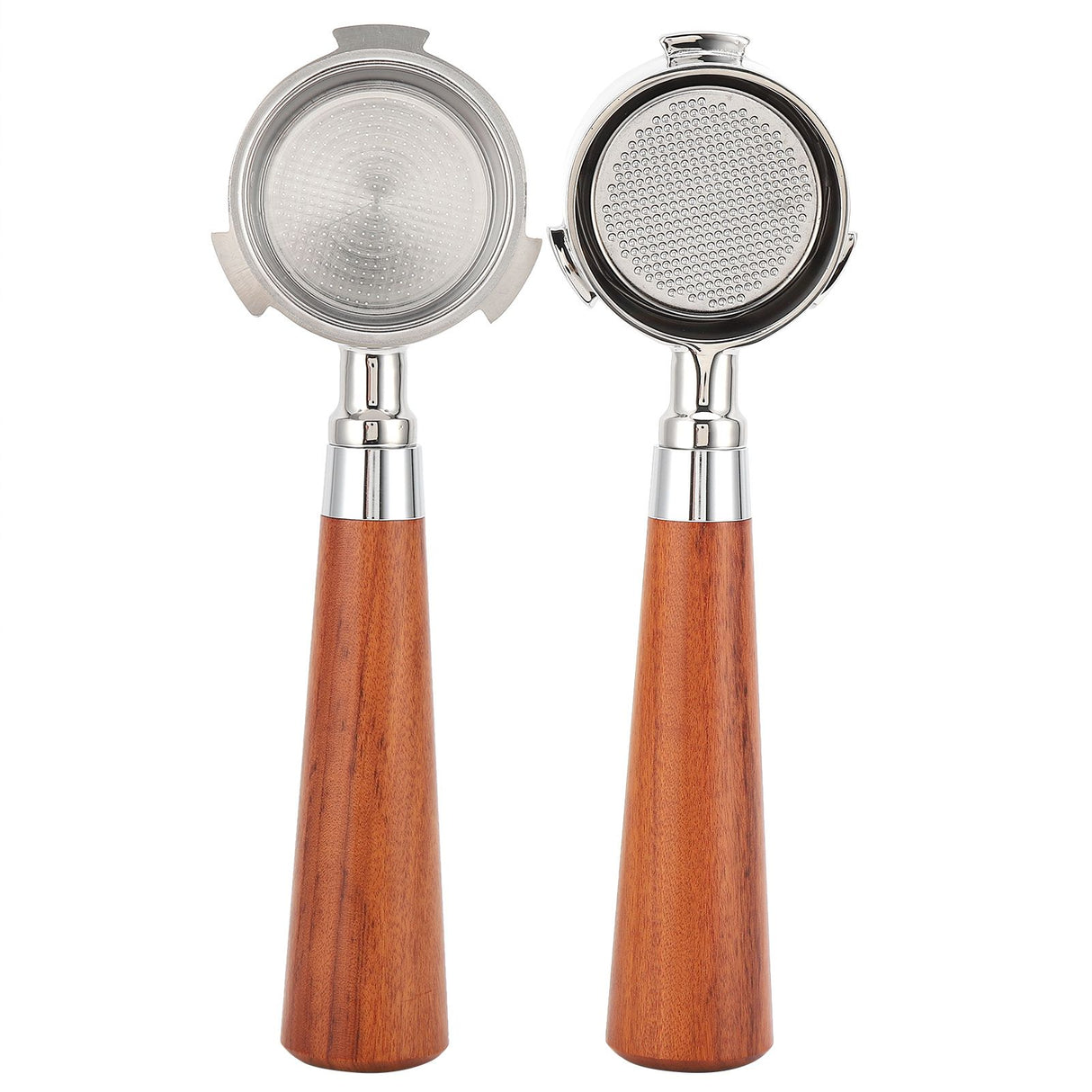 Coffee Bottomless Portafilter Stainless Steel Filter Holder Basket Replacement Tool Coffee Machine Accessory51mm Rosewood